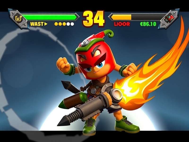 Turbo Pepper Warrior Combat Scene